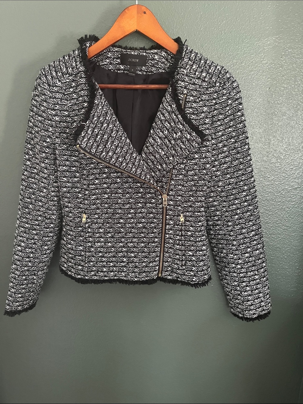 J.Crew Tweed Moto Jacket